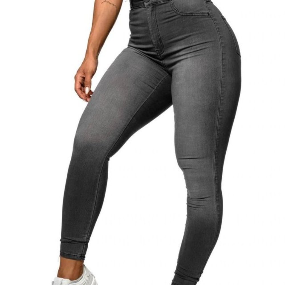 FitJeans Gray High Waisted